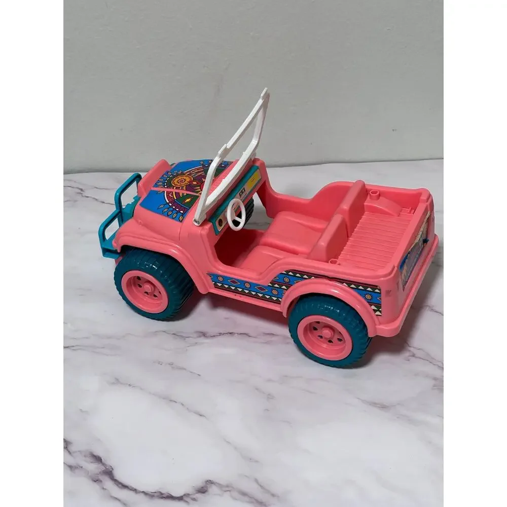 Vintage Barbie Western Fun Desert Rider Jeep Vehicle 1987 Arco Mattel